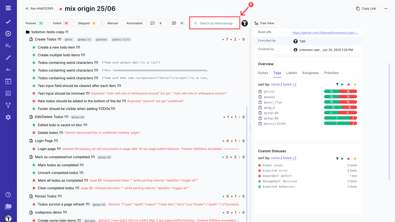 Testomat.io - RunReport